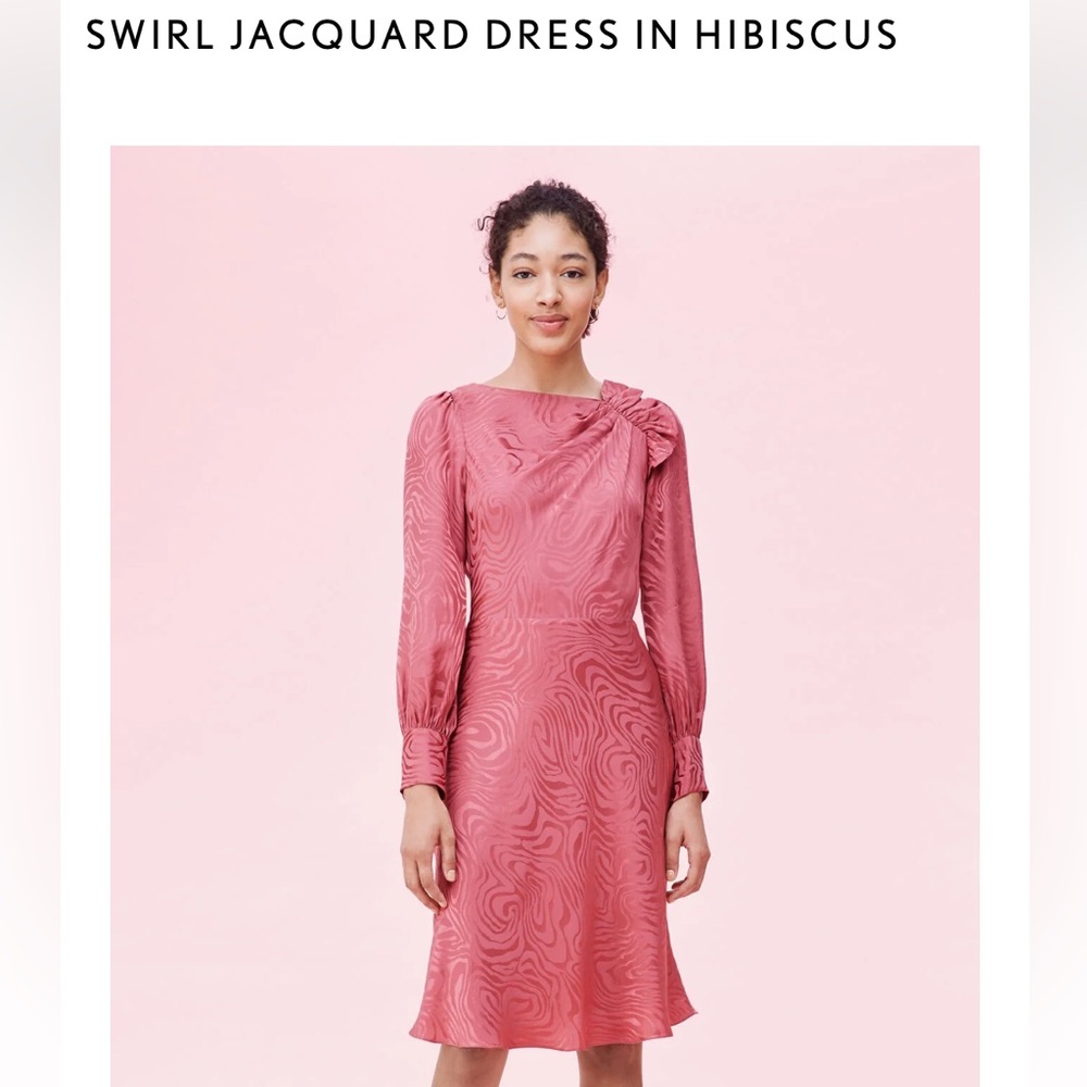 NWT Rebecca Taylor Swirl Jacquard Dress Size 8